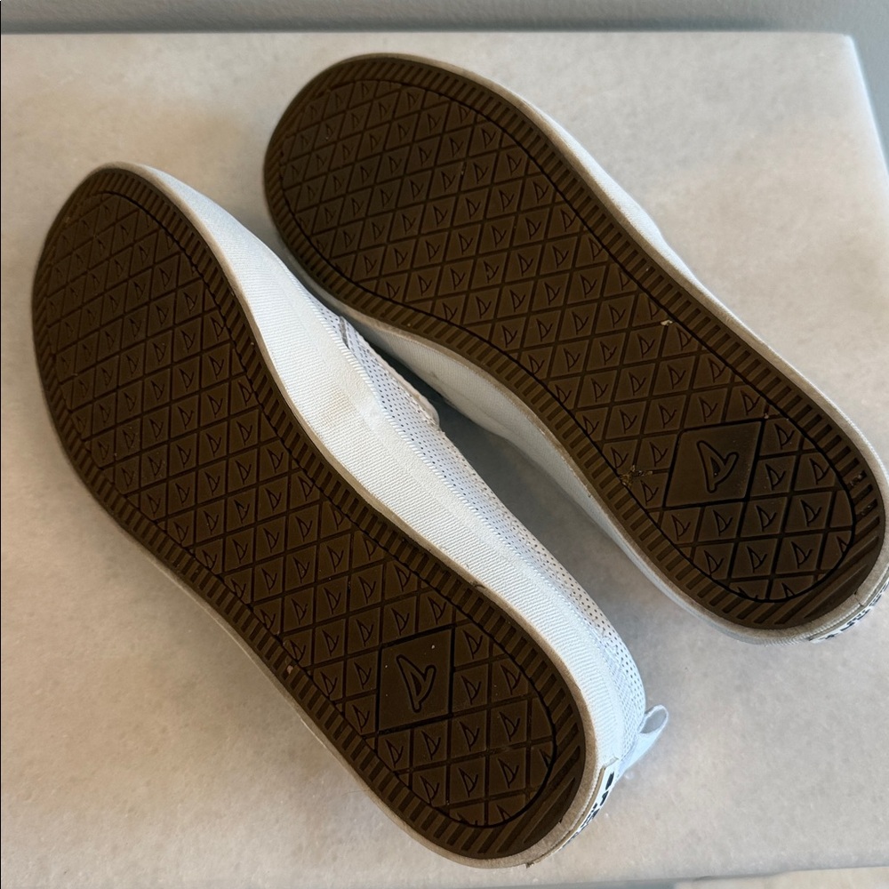 Sperry White Perforated Slip-On Shoes - Picture 5 of 5